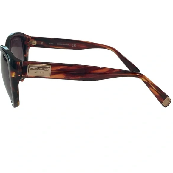 DSQUARED2 Havana Cat Eye Tortoise Shell Sunglasses NWT
